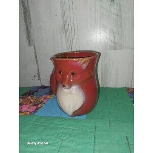 Giftcraft Red Fox Coffee Mug Cup Hand Warmer